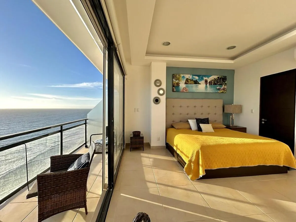 דירות מזטלן Depa Con Espectacular Vista Al Mar A Pie De Playa Torre Perla 1102